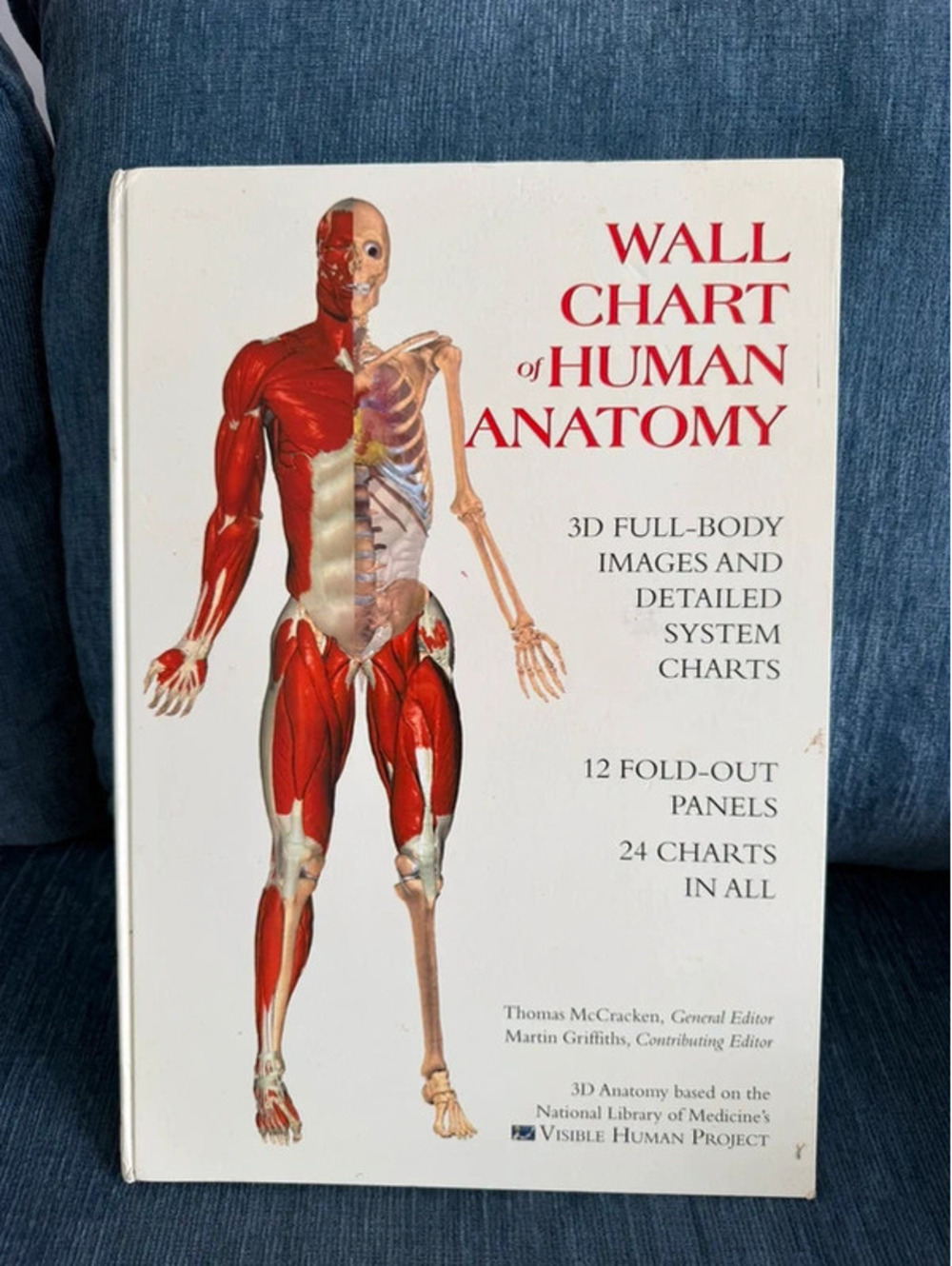 Wall Chart of Human Anatomy 3D Images Fold-out Panels McCracken 2001